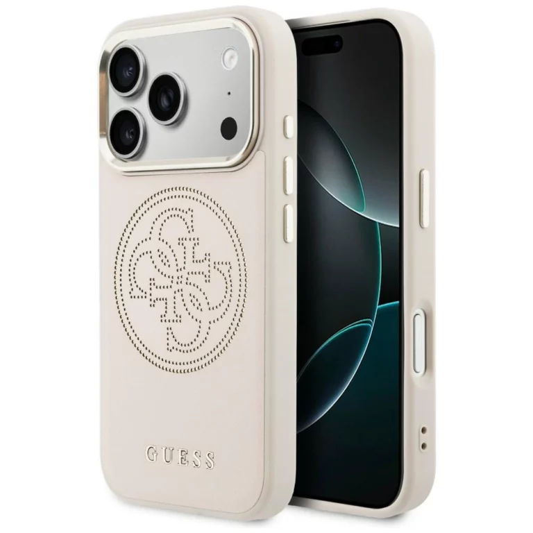 Etui Guess Perforated 4G MagSafe na iPhone 17 Pro Max - różowe