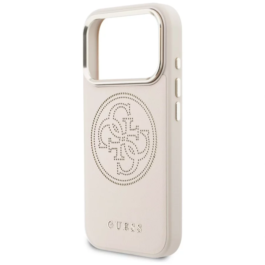 Etui Guess Perforated 4G MagSafe na iPhone 17 Pro Max - różowe