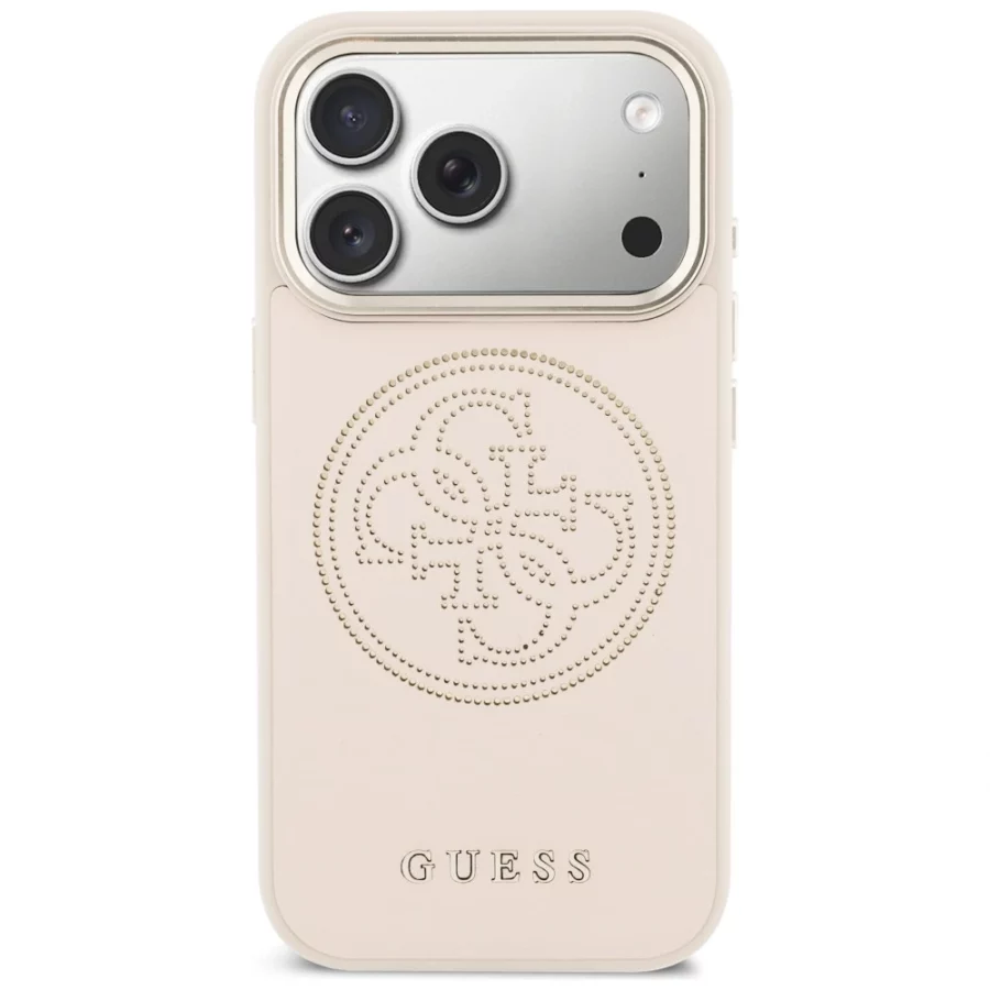 Etui Guess Perforated 4G MagSafe na iPhone 17 Pro - różowe