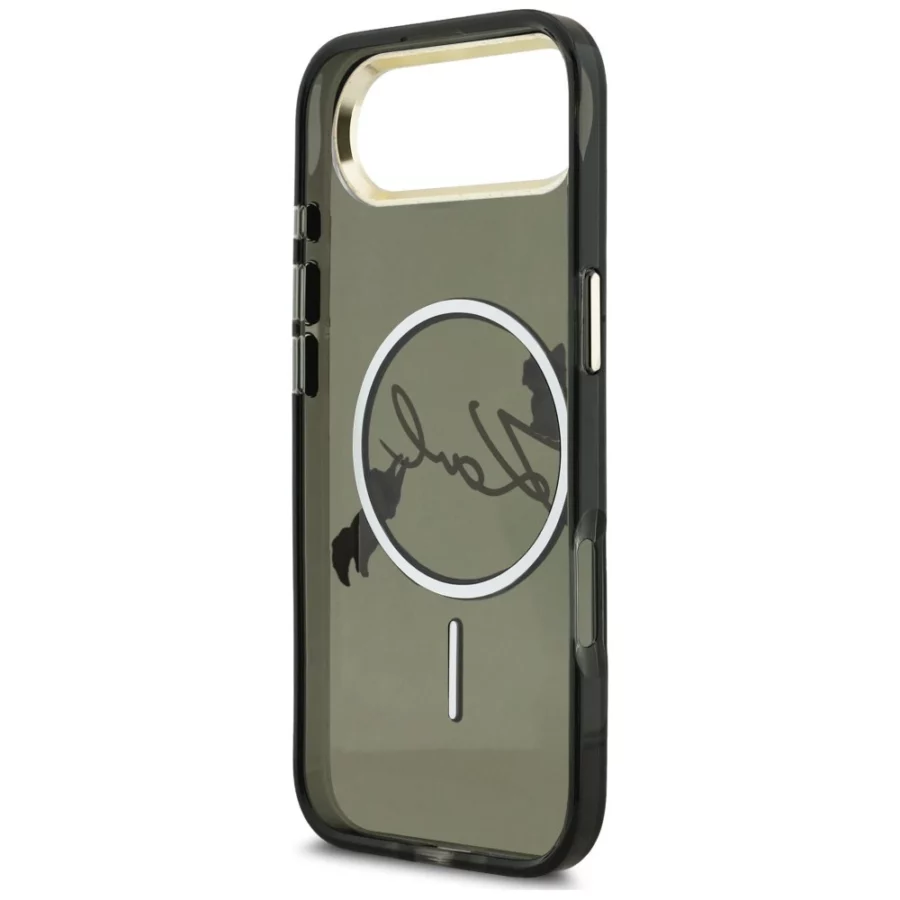 Etui Karl Lagerfeld IML Choupettes Karl  Script Logo MagSafe na iPhone Air - czarne
