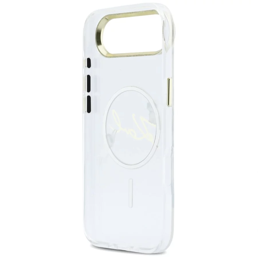 Etui Karl Lagerfeld IML Choupettes Karl  Script Logo MagSafe na iPhone Air - przezroczyste