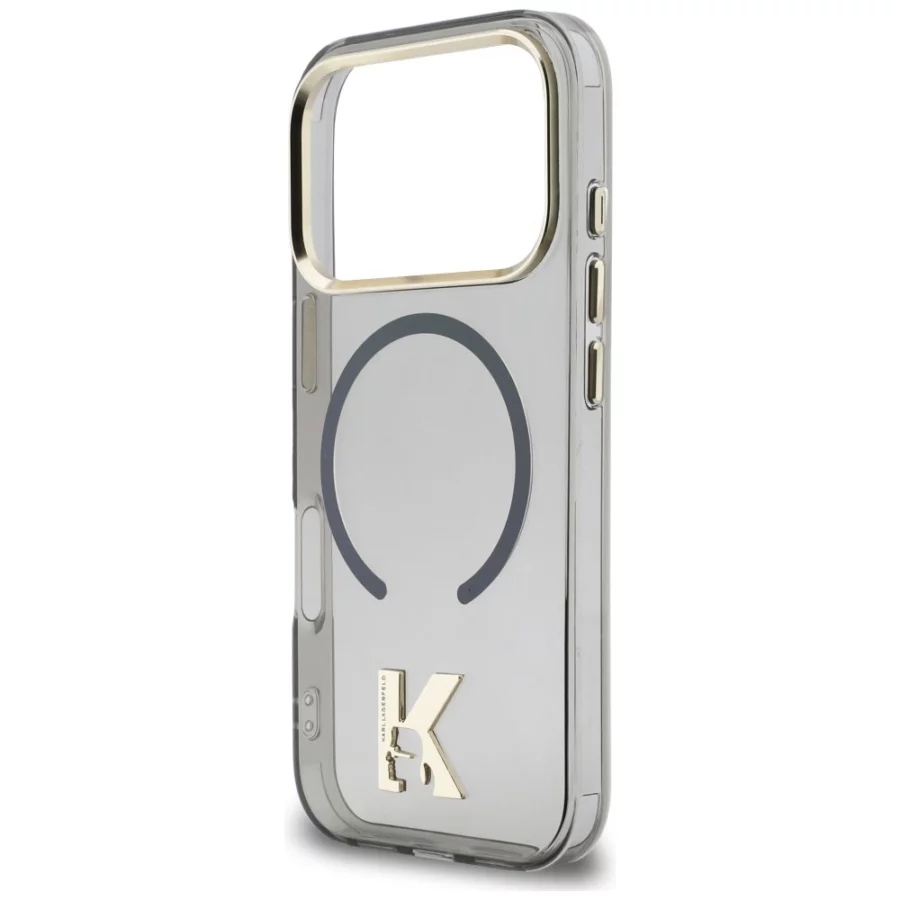 Etui Karl Lagerfeld IML K Head Logo MagSafe na iPhone 17 Pro - czarne