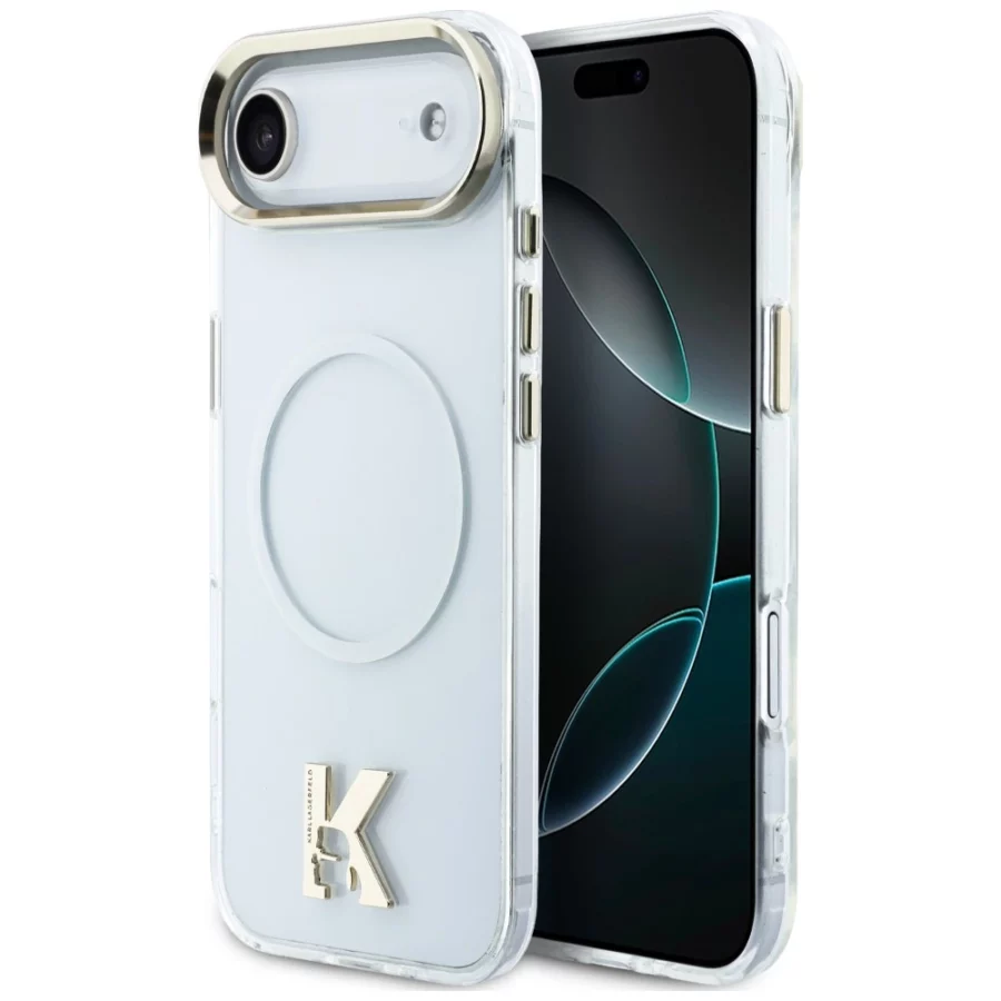 Etui Karl Lagerfeld IML K Head Logo MagSafe na iPhone Air - przezroczyste