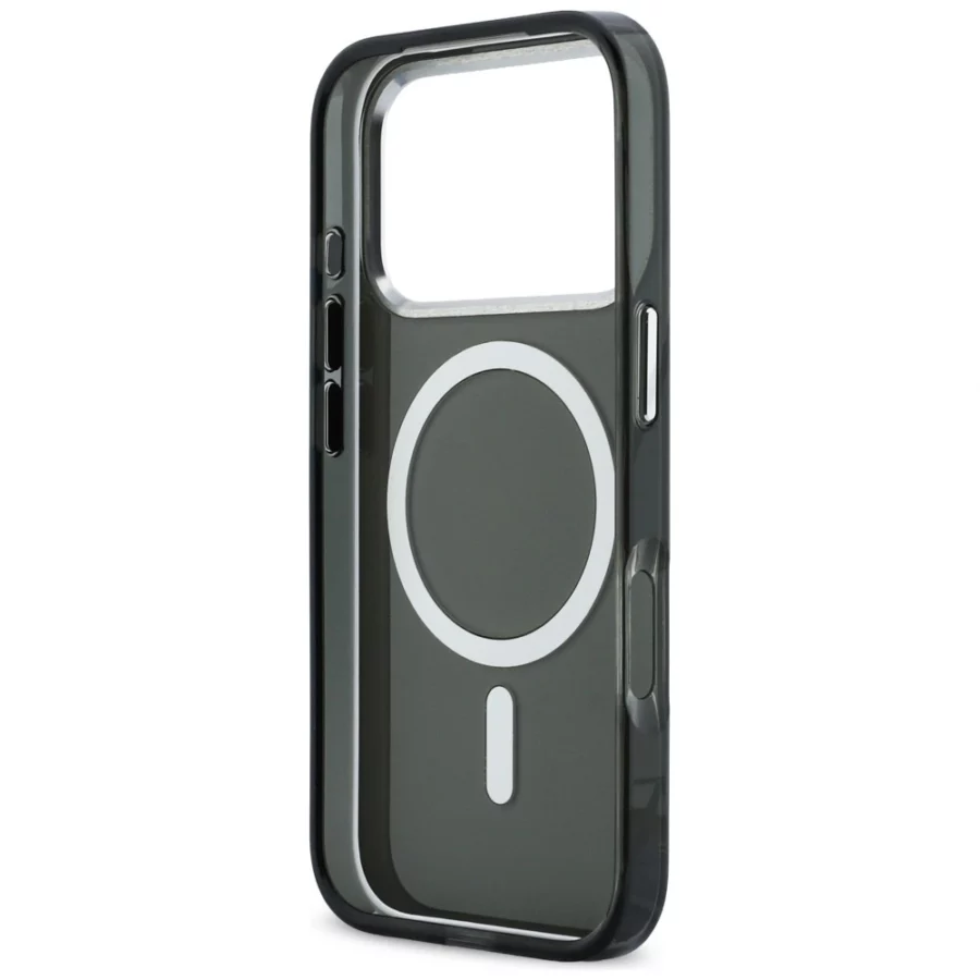 Etui Karl Lagerfeld IML Karl & Choupette Peekaboo Logo MagSafe na iPhone 17 Pro - czarne