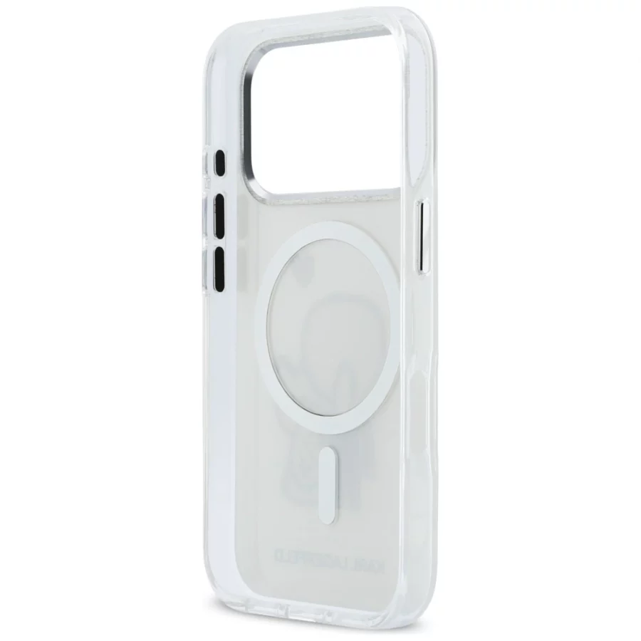 Etui Karl Lagerfeld Karl & Choupette Back MagSafe na iPhone 17 Pro Max - przezroczyste