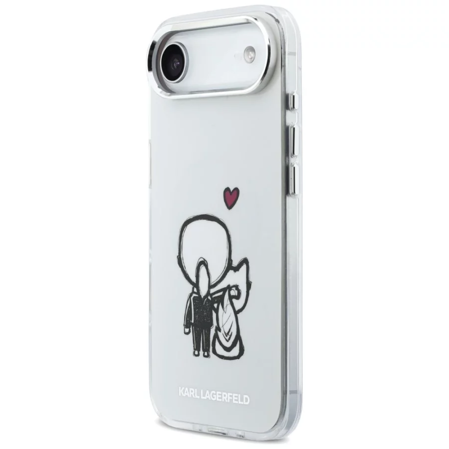 Etui Karl Lagerfeld Karl & Choupette Back MagSafe na iPhone Air - przezroczyste