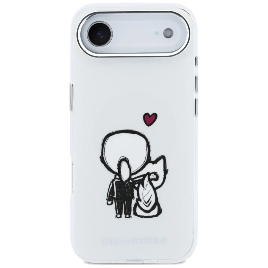 Etui Karl Lagerfeld Karl & Choupette Back MagSafe na iPhone Air - przezroczyste