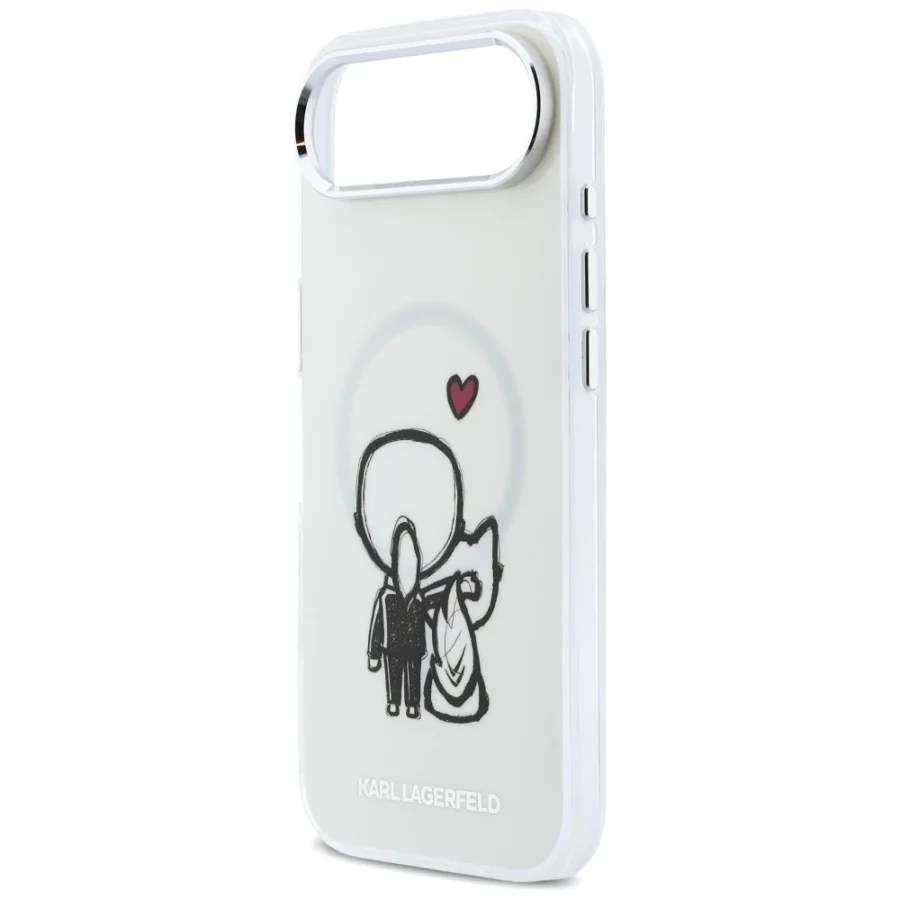 Etui Karl Lagerfeld Karl & Choupette Back MagSafe na iPhone Air - przezroczyste