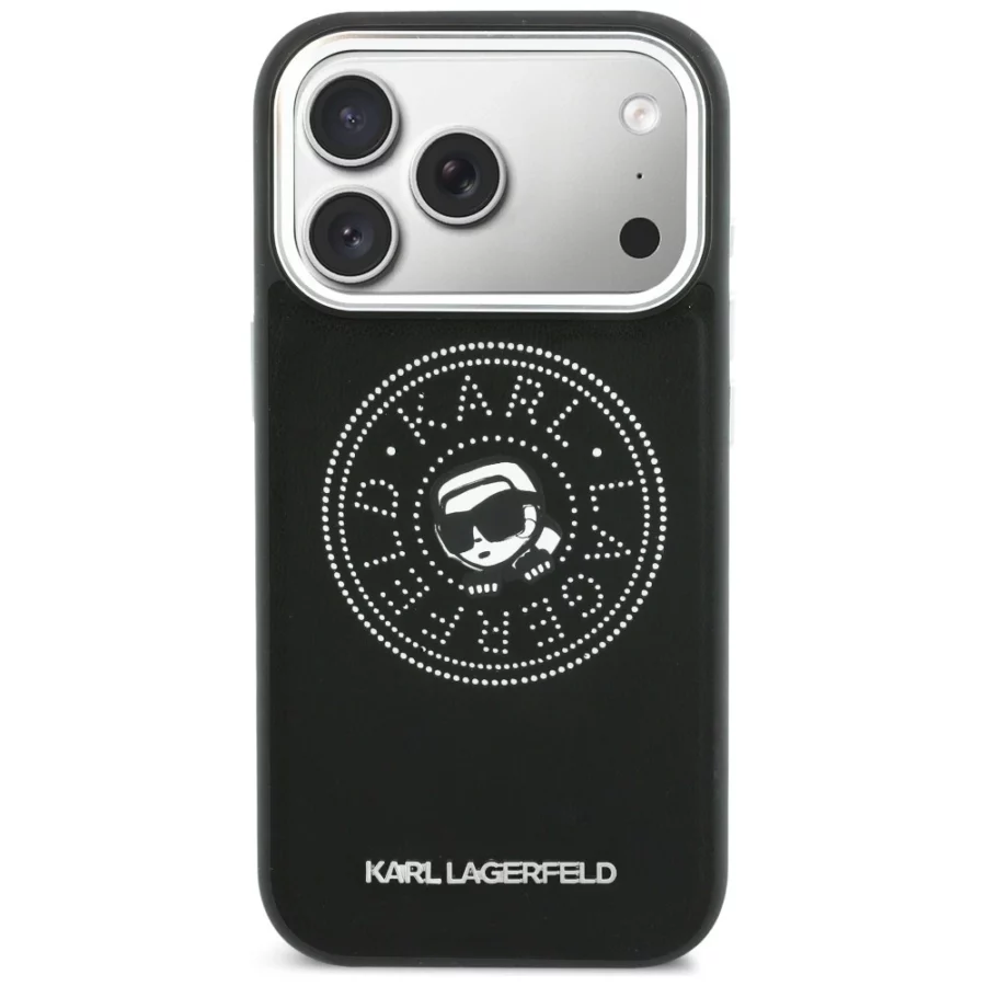 Etui Karl Lagerfeld Point & Karl Sketch MagSafe na iPhone 17 Pro Max - czarne