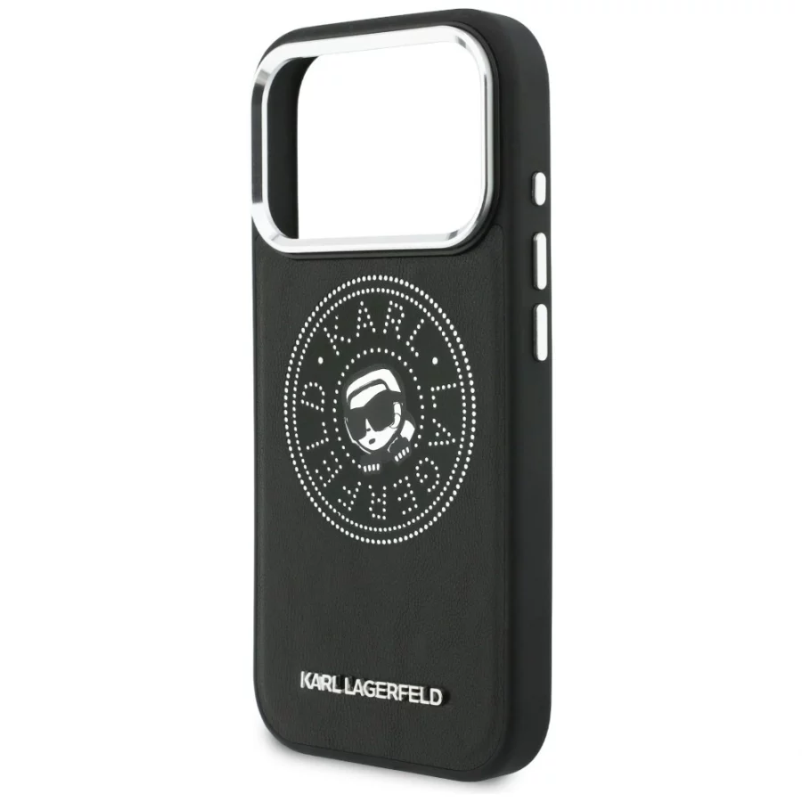 Etui Karl Lagerfeld Point & Karl Sketch MagSafe na iPhone 17 Pro Max - czarne