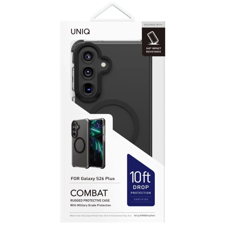 Etui UNIQ Combat na Samsung Galaxy S26+ Magclick Charging - czarne