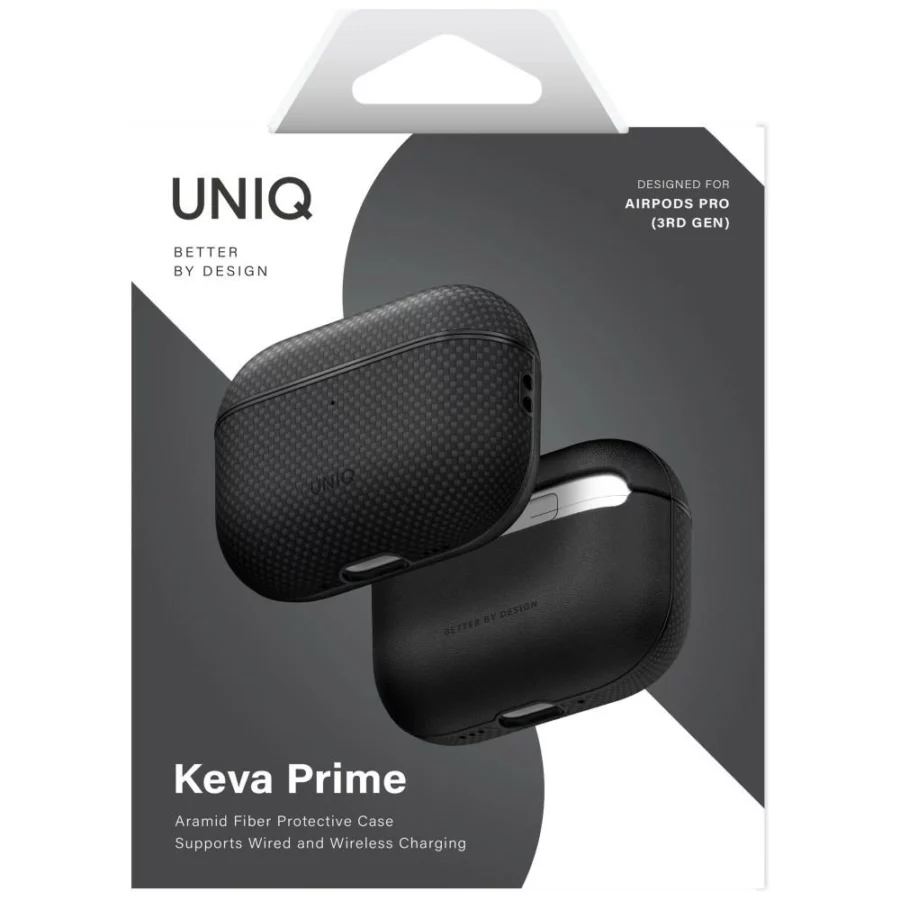 Etui UNIQ Keva Prime na AirPods Pro 3 - czarne