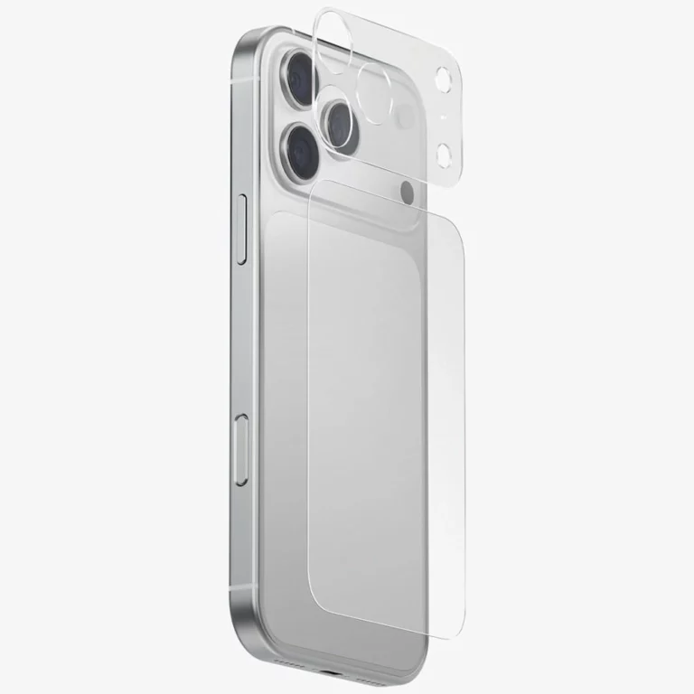 Folia ochronna na aparat i tył panelu UNIQ Optix Aeroshield+ Camera Module Protector na iPhone 17 Pro Max