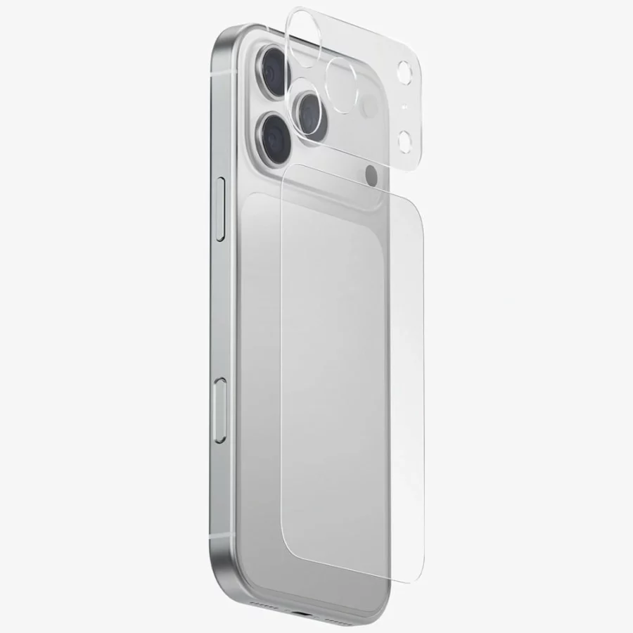 Folia ochronna na aparat i tył panelu UNIQ Optix Aeroshield+ Camera Module Protector na iPhone 17 Pro Max