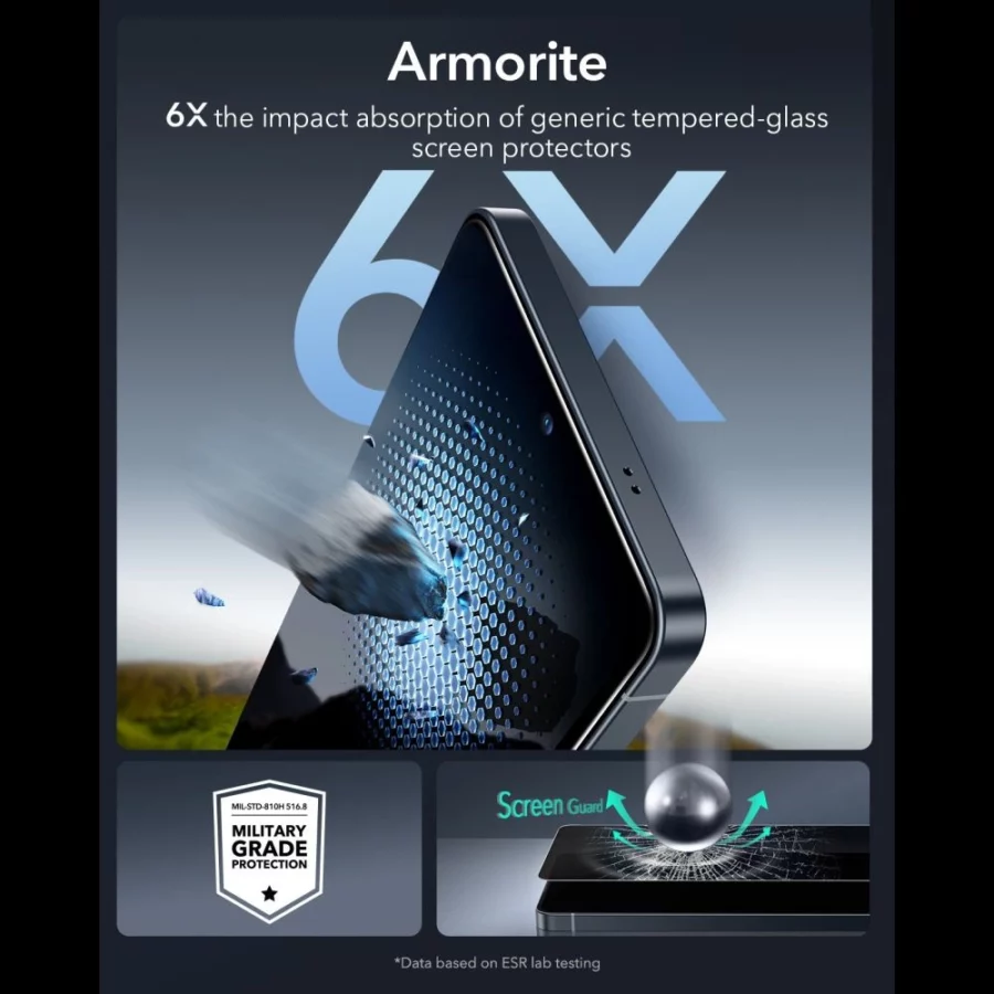 Szkło hartowane prywatyzujące ESR UltraFit Armorite Privacy Tempered Glass na Samsung Galaxy S26 Ultra