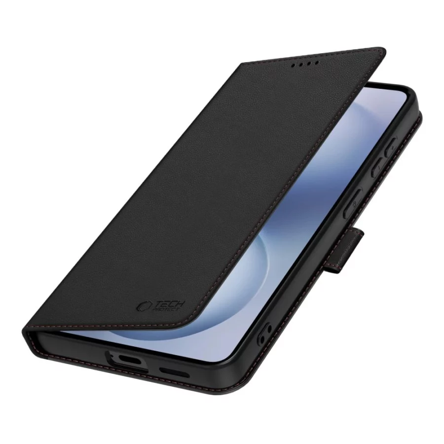 Etui Tech-Protect Wallet na Samsung Galaxy S26 Ultra - czarno-czerwone