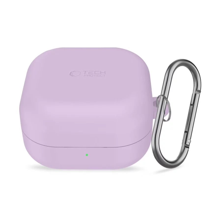 Etui Tech-Protect Silicone Hook na Samsung Galaxy Buds 4 / 4 Pro - fioletowe