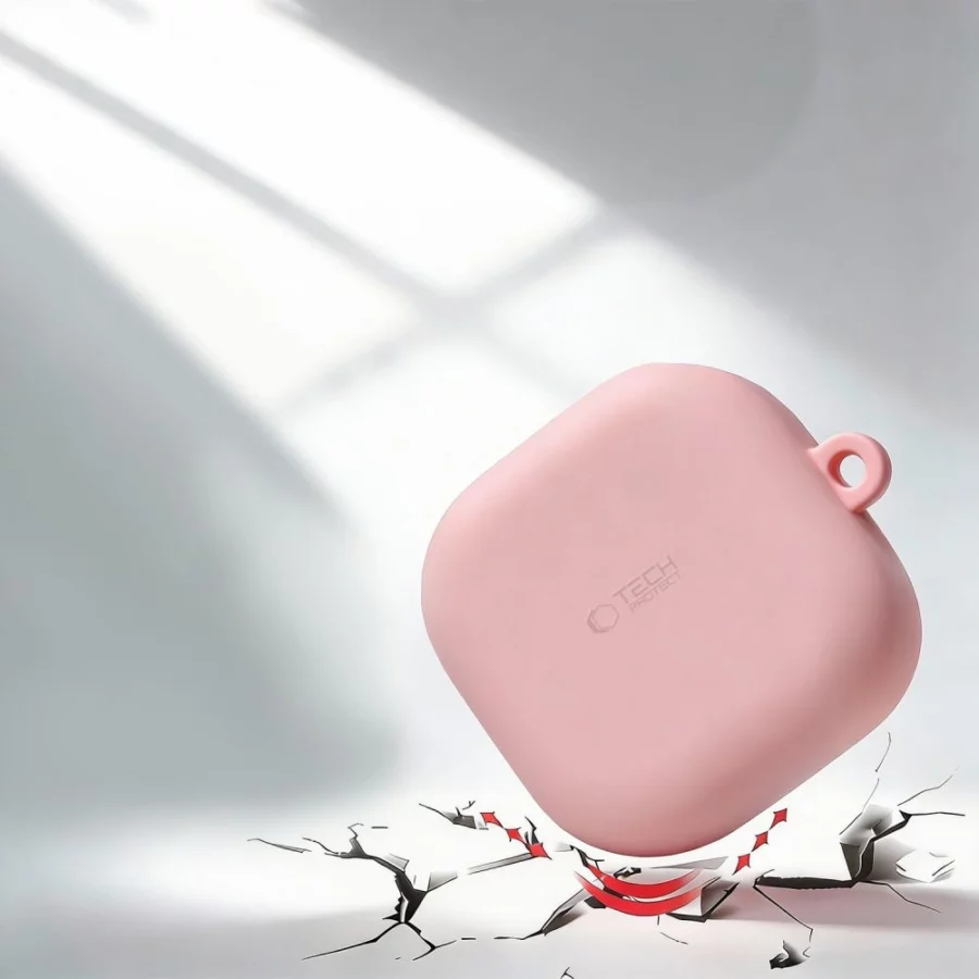 Etui Tech-Protect Silicone Hook na Samsung Galaxy Buds 4 / 4 Pro - fioletowe