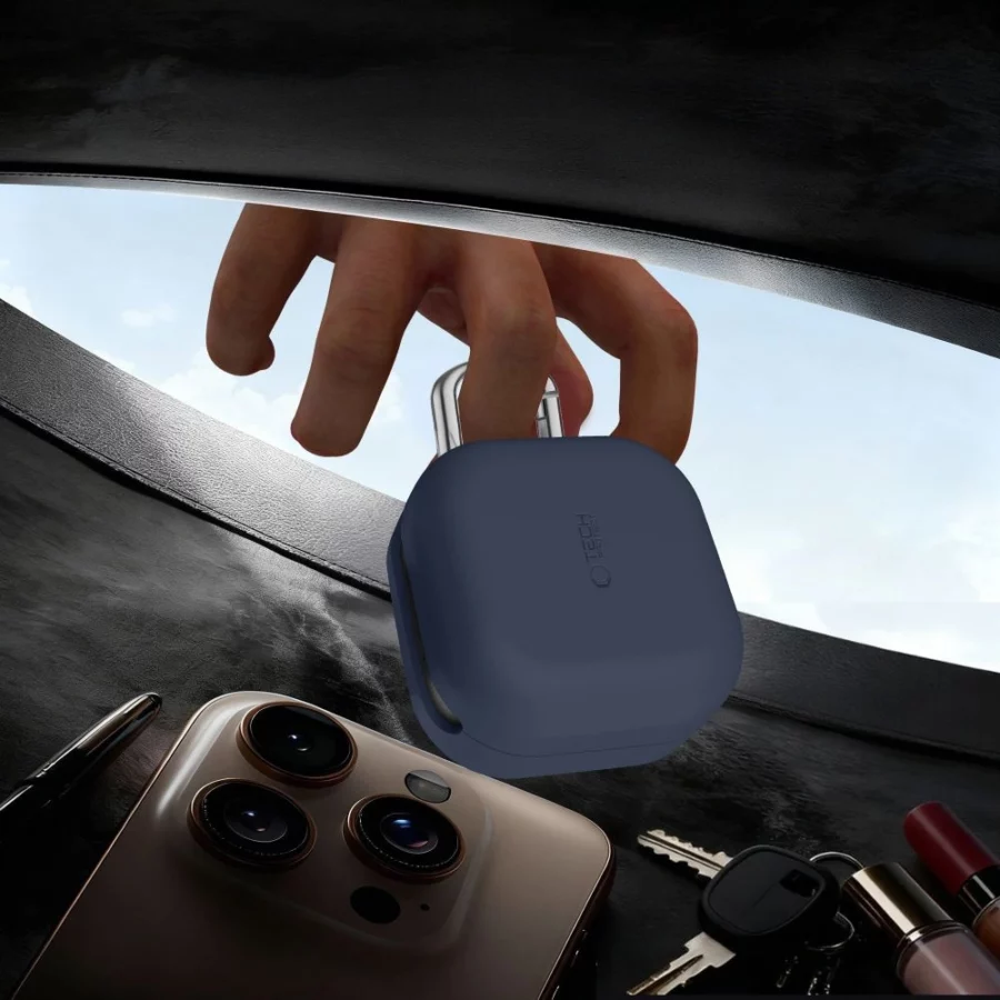 Etui Tech-Protect Silicone Hook na Samsung Galaxy Buds 4 / 4 Pro - fioletowe