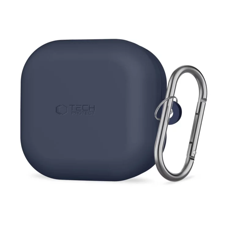 Etui Tech-Protect Silicone Hook na Samsung Galaxy Buds 4 / 4 Pro - granatowe