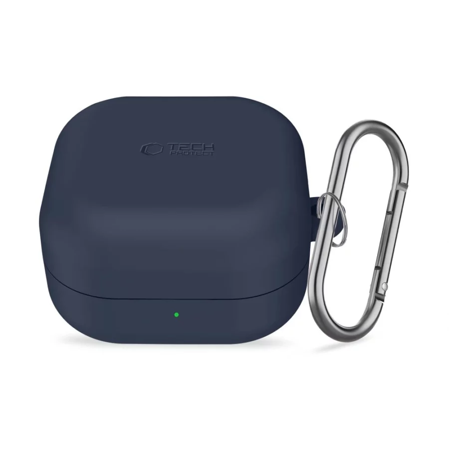Etui Tech-Protect Silicone Hook na Samsung Galaxy Buds 4 / 4 Pro - granatowe