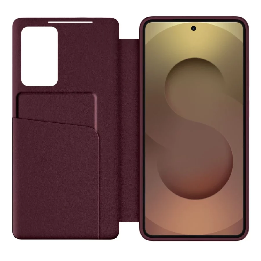 Etui Tech-Protect Smart Wallet na Samsung Galaxy S26 - bordowe