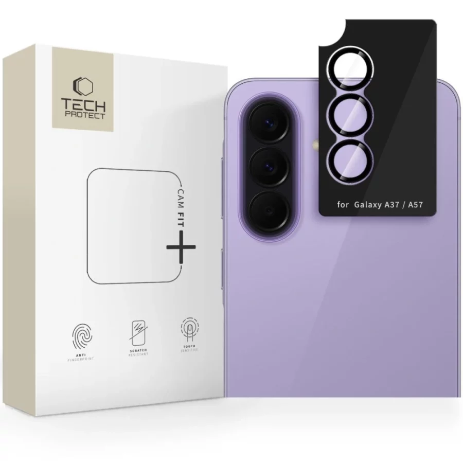 Osłona aparatu Tech-Protect Camring Fit+ na Samsung Galaxy A37 / A57 5G - czarna