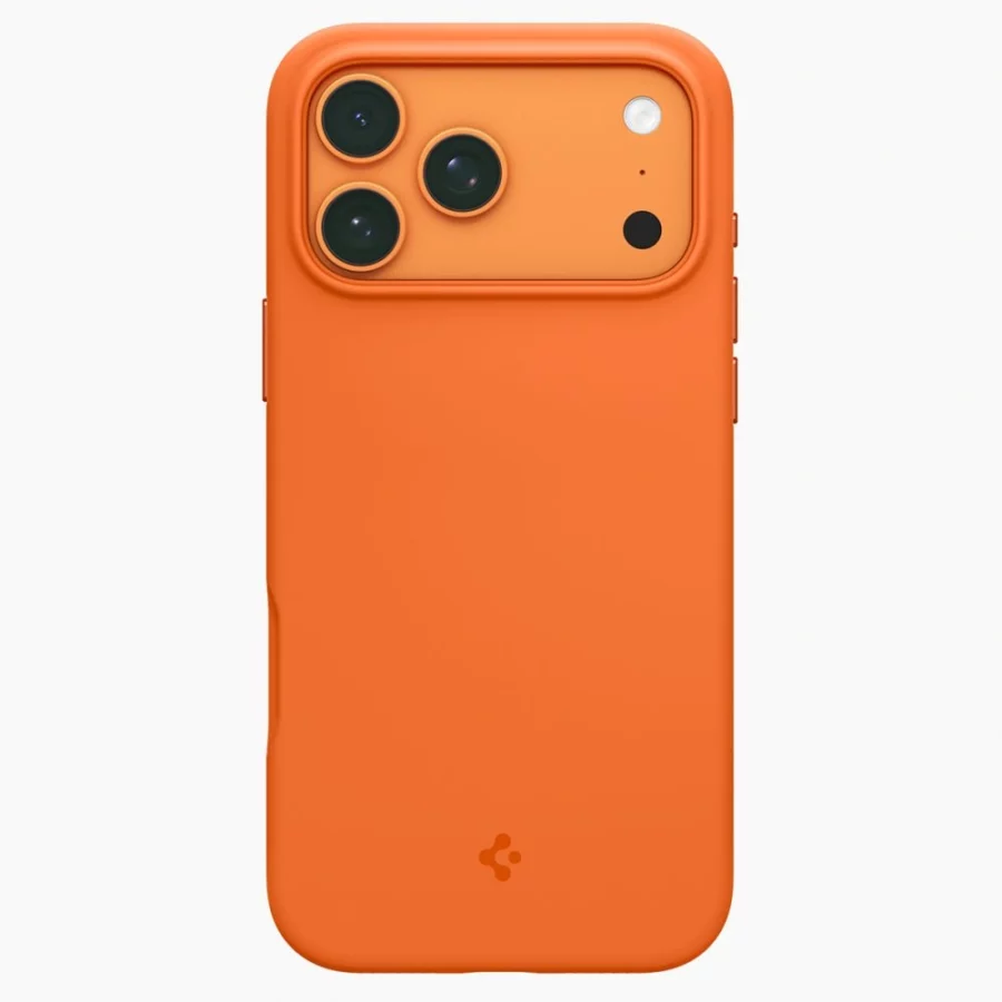 Etui Spigen Silicone Fit Mag MagSafe na iPhone 17 Pro Max - pomarańczowe
