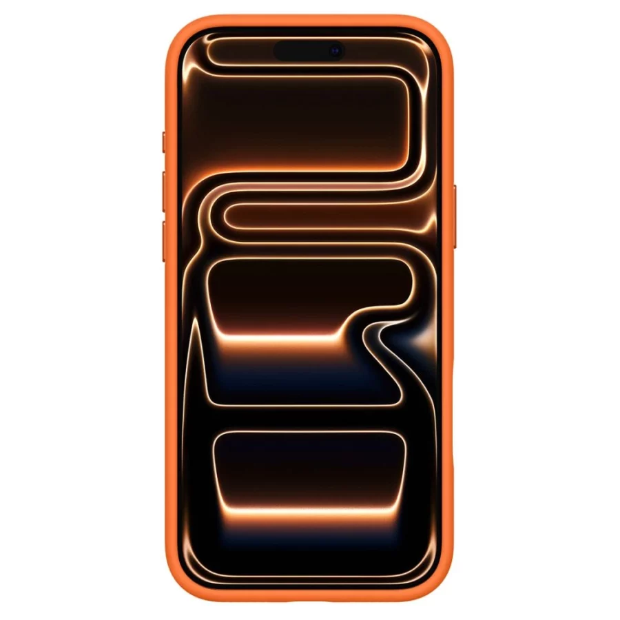 Etui Spigen Silicone Fit Mag MagSafe na iPhone 17 Pro Max - pomarańczowe