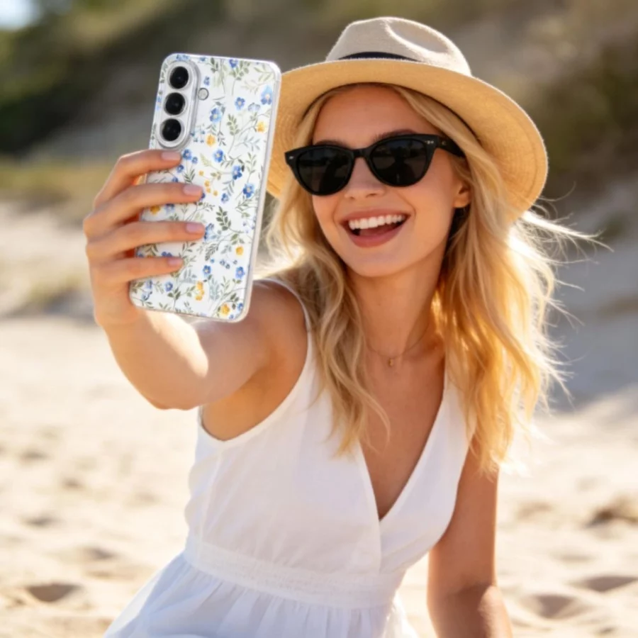Etui Tech-Protect FlexAir na Samsung Galaxy A57 5G - wielokolorowe kwiaty