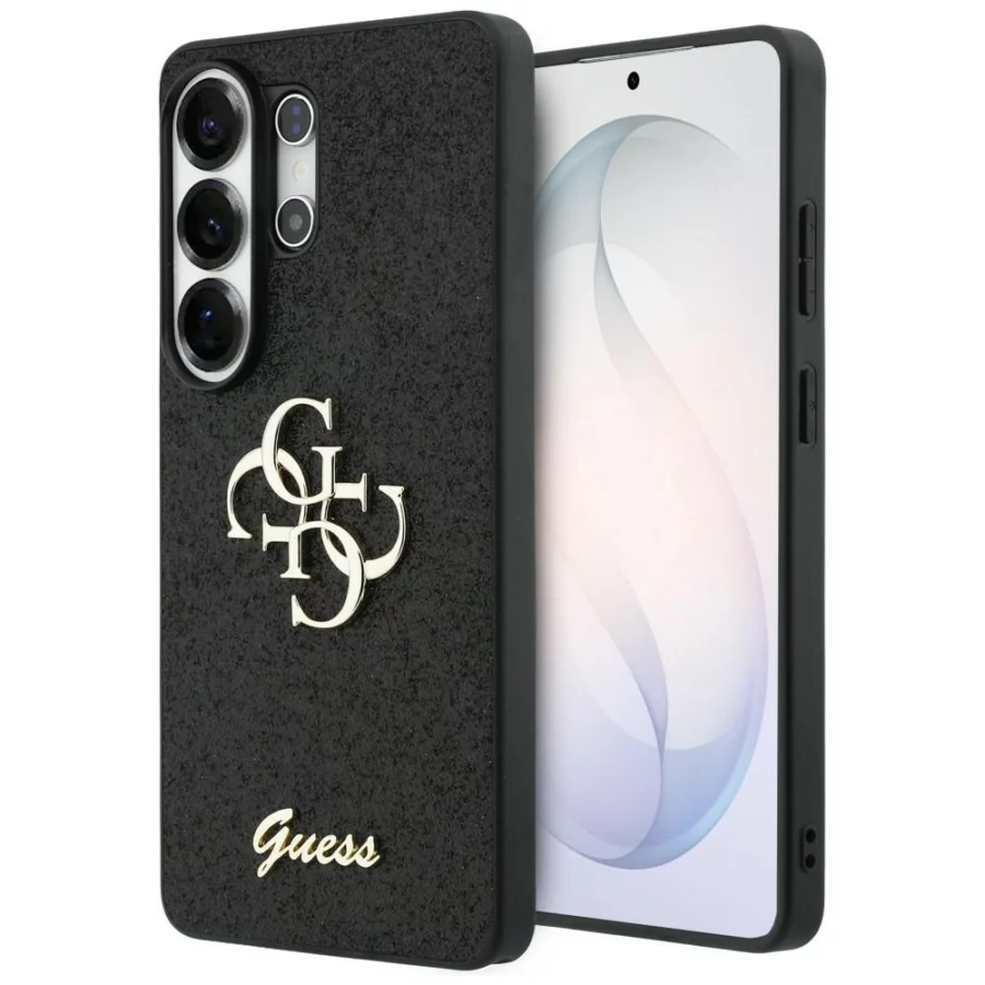 Etui Guess Fixed Glitter Big 4G Metal Logo do Samsung Galaxy S26 Ultra - czarne