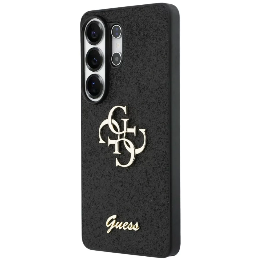 Etui Guess Fixed Glitter Big 4G Metal Logo do Samsung Galaxy S26 Ultra - czarne