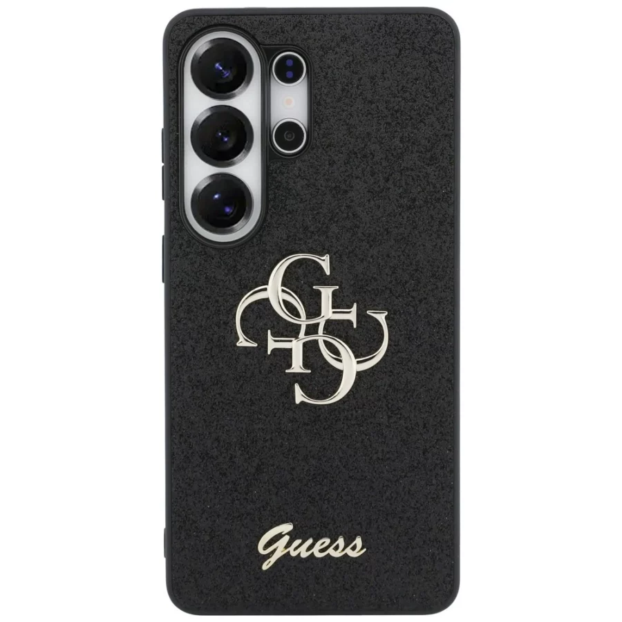 Etui Guess Fixed Glitter Big 4G Metal Logo do Samsung Galaxy S26 Ultra - czarne