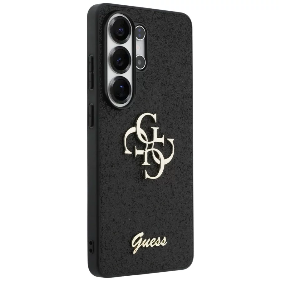 Etui Guess Fixed Glitter Big 4G Metal Logo do Samsung Galaxy S26 Ultra - czarne