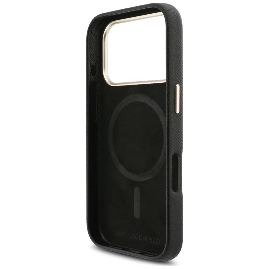 Etui Karl Lagerfeld Karl Head Logo MagSafe do iPhone 17 Pro - czarne