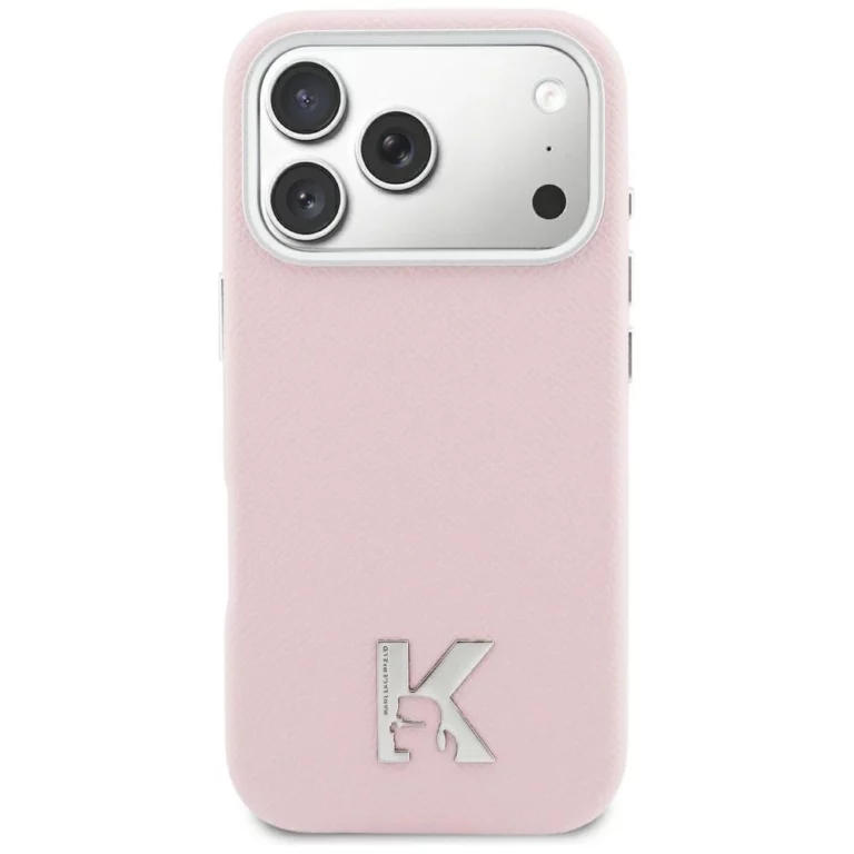 Etui Karl Lagerfeld Karl Head Logo MagSafe do iPhone 17 - różowe