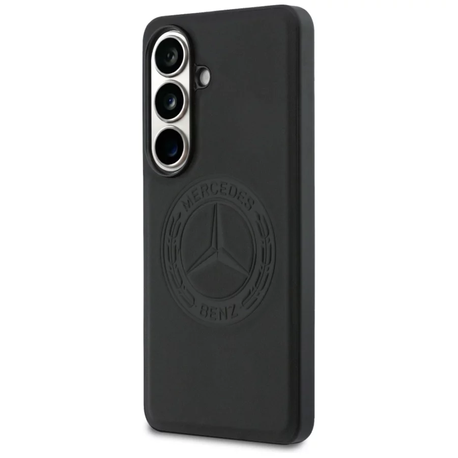 Etui Mercedes Vintage Logo MagSafe do Samsung Galaxy S26 - czarne