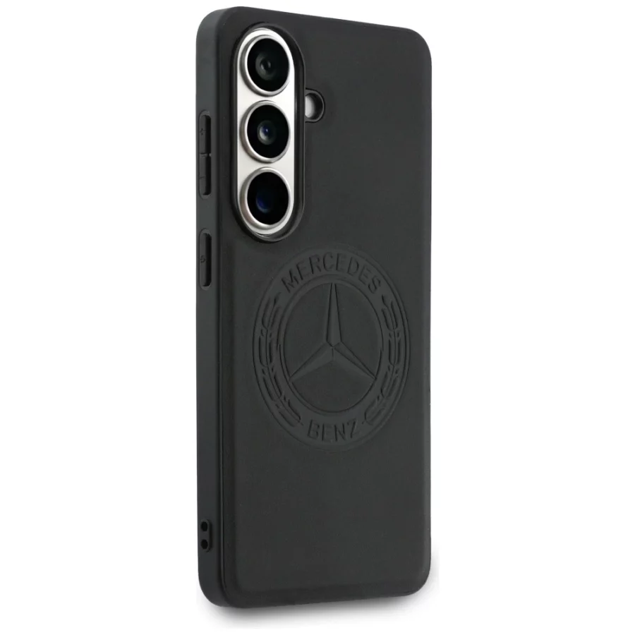 Etui Mercedes Vintage Logo MagSafe do Samsung Galaxy S26 - czarne