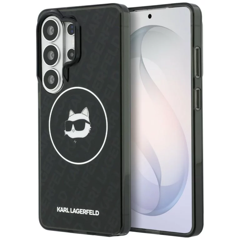 Etui Karl Lagerfeld IML Repeated Choupette MagSafe na Samsung Galaxy S26 Ultra - czarne