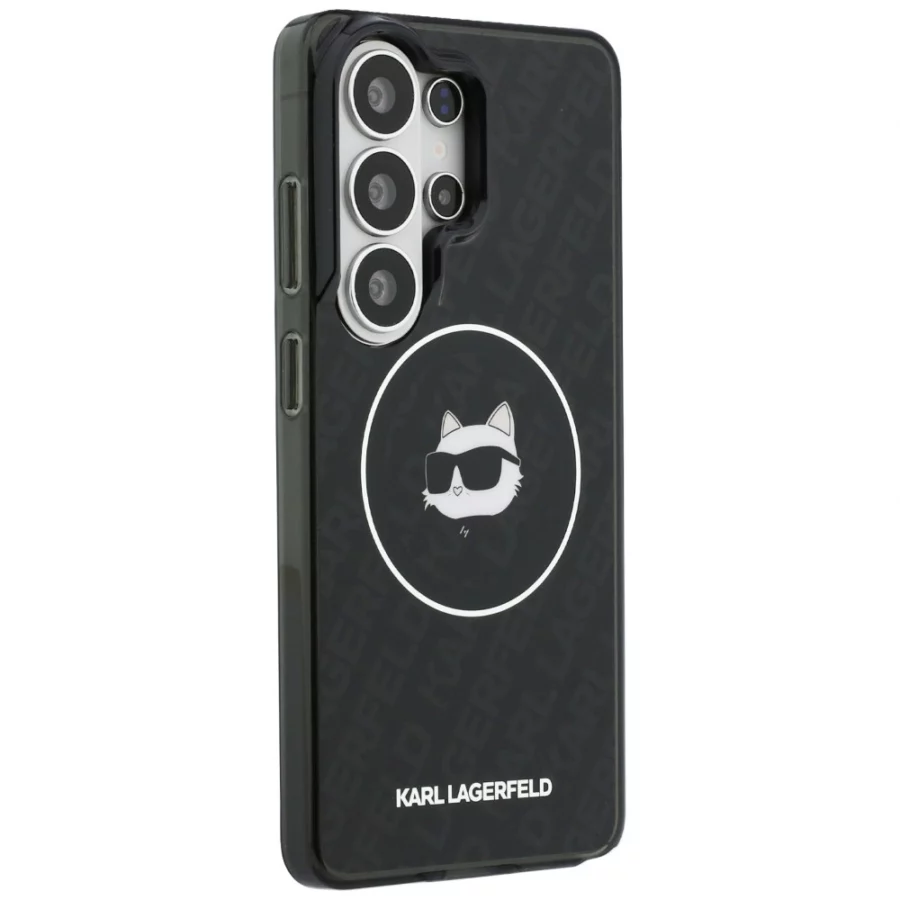 Etui Karl Lagerfeld IML Repeated Choupette MagSafe na Samsung Galaxy S26 Ultra - czarne