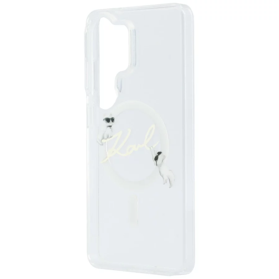 Etui Karl Lagerfeld IML KC Script MagSafe na Samsung Galaxy S26 Ultra - przezroczyste