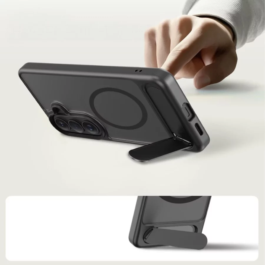 Etui Tech-Protect MagRack MagSafe na Samsung Galaxy S26 - czarne matowe
