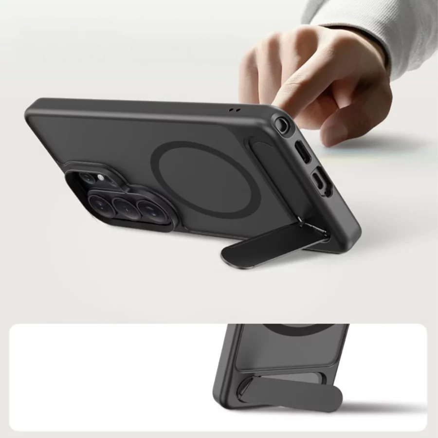 Etui Tech-Protect MagRack MagSafe na Samsung Galaxy S26 Ultra - czarne matowe