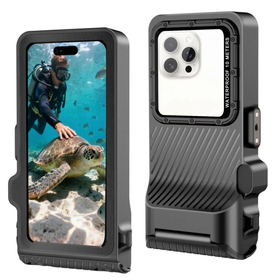 Etui wodoodporne Tech-Protect IPX8 Pro na telefon - szaro-czarne