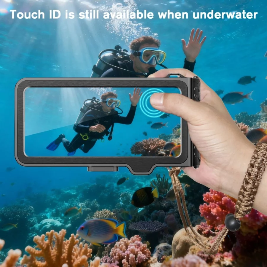 Etui wodoodporne Tech-Protect IPX8 Pro na telefon - szaro-czarne