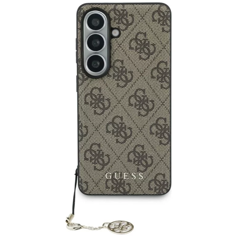 Etui Guess 4G Classic Logo Charm MagSafe na Samsung Galaxy S26 - brązowe