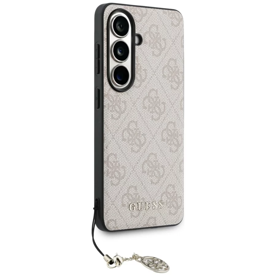 Etui Guess 4G Classic Logo Charm MagSafe na Samsung Galaxy S26 - różowe