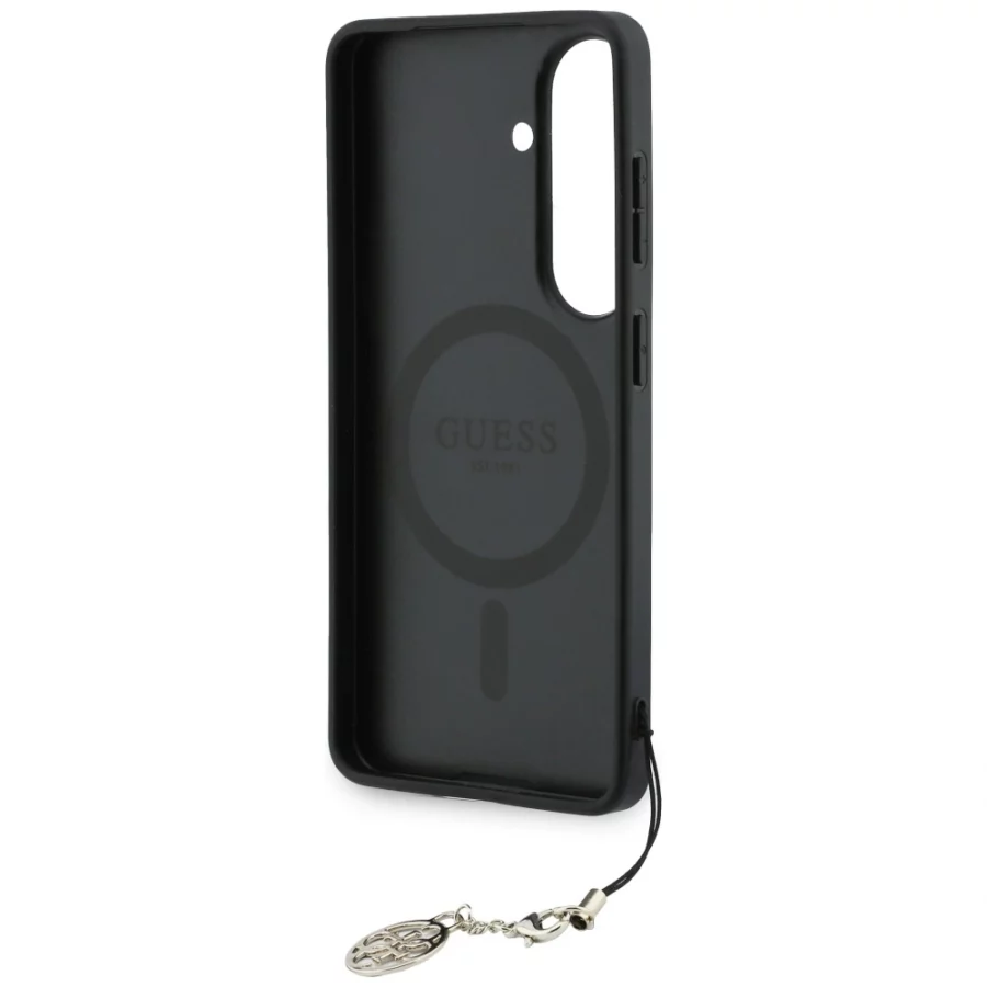 Etui Guess 4G Classic Logo Charm MagSafe na Samsung Galaxy S26 - różowe