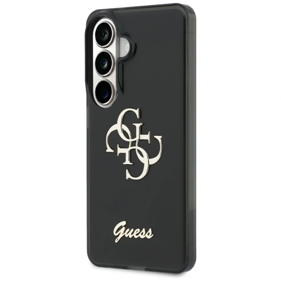Etui Guess IML Big Metal 4G Script na Samsung Galaxy S26 - czarne