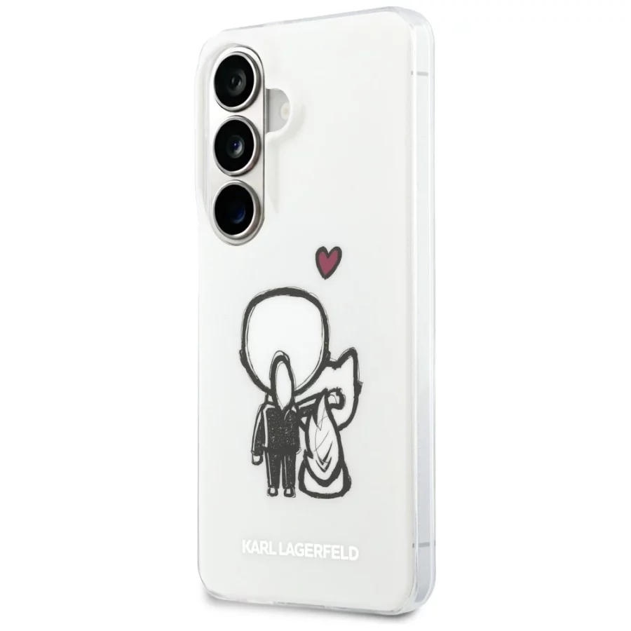 Etui Karl Lagerfeld IML Karl&Choupette MagSafe na Samsung Galaxy S26 - przezroczyste